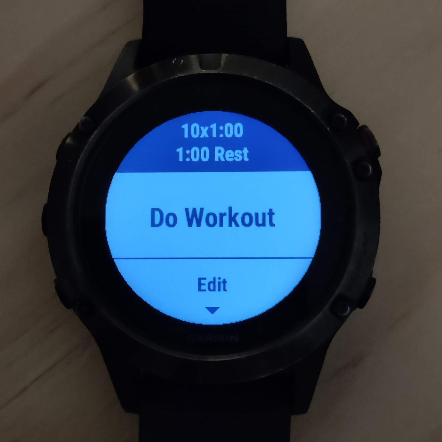 Garmin Interval Training 5